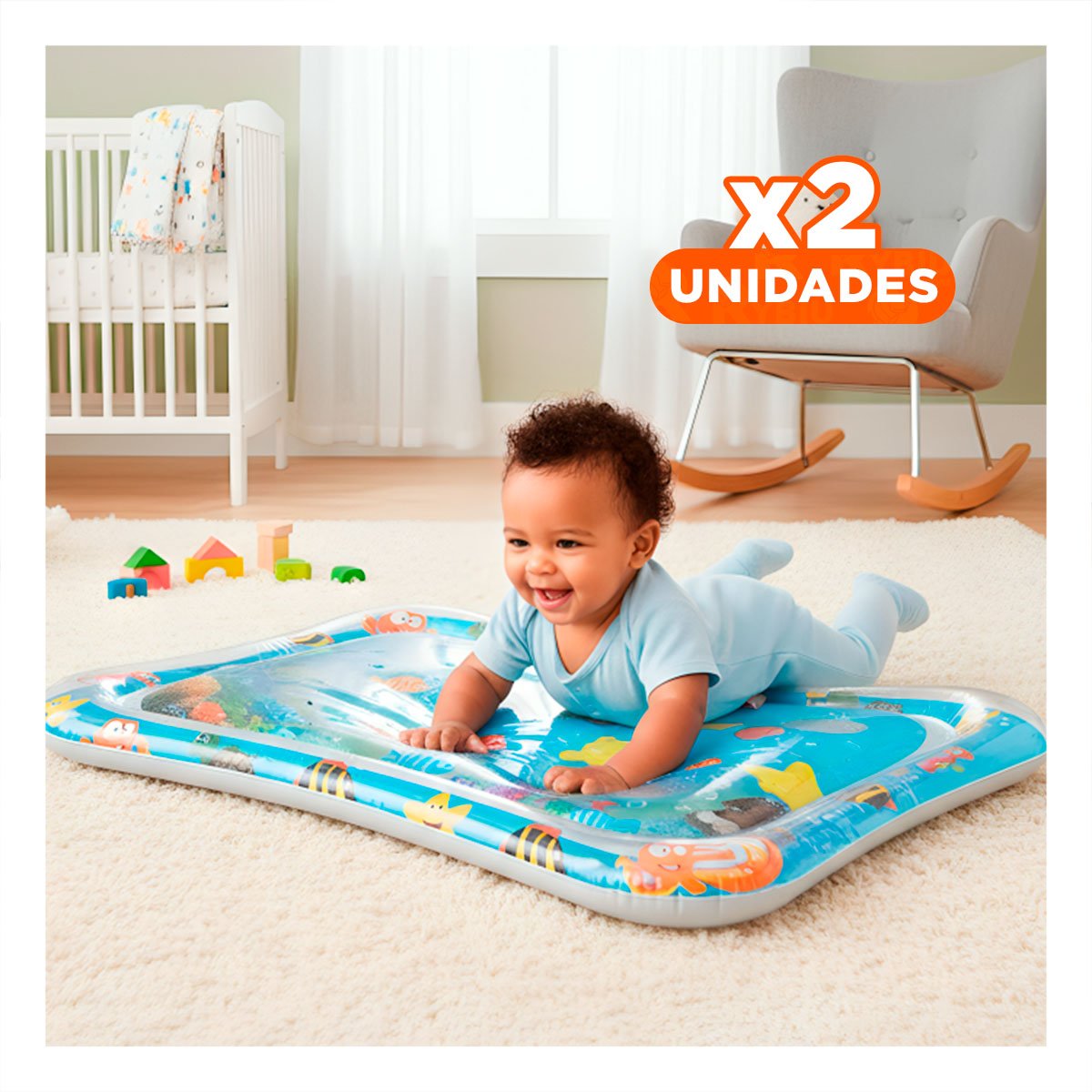 PACK2 ANILLO DE AGUA AZUL PARA JUEGOS Y BEBES FELICES CON DIVERSION Y+REGALO STICKER - 1