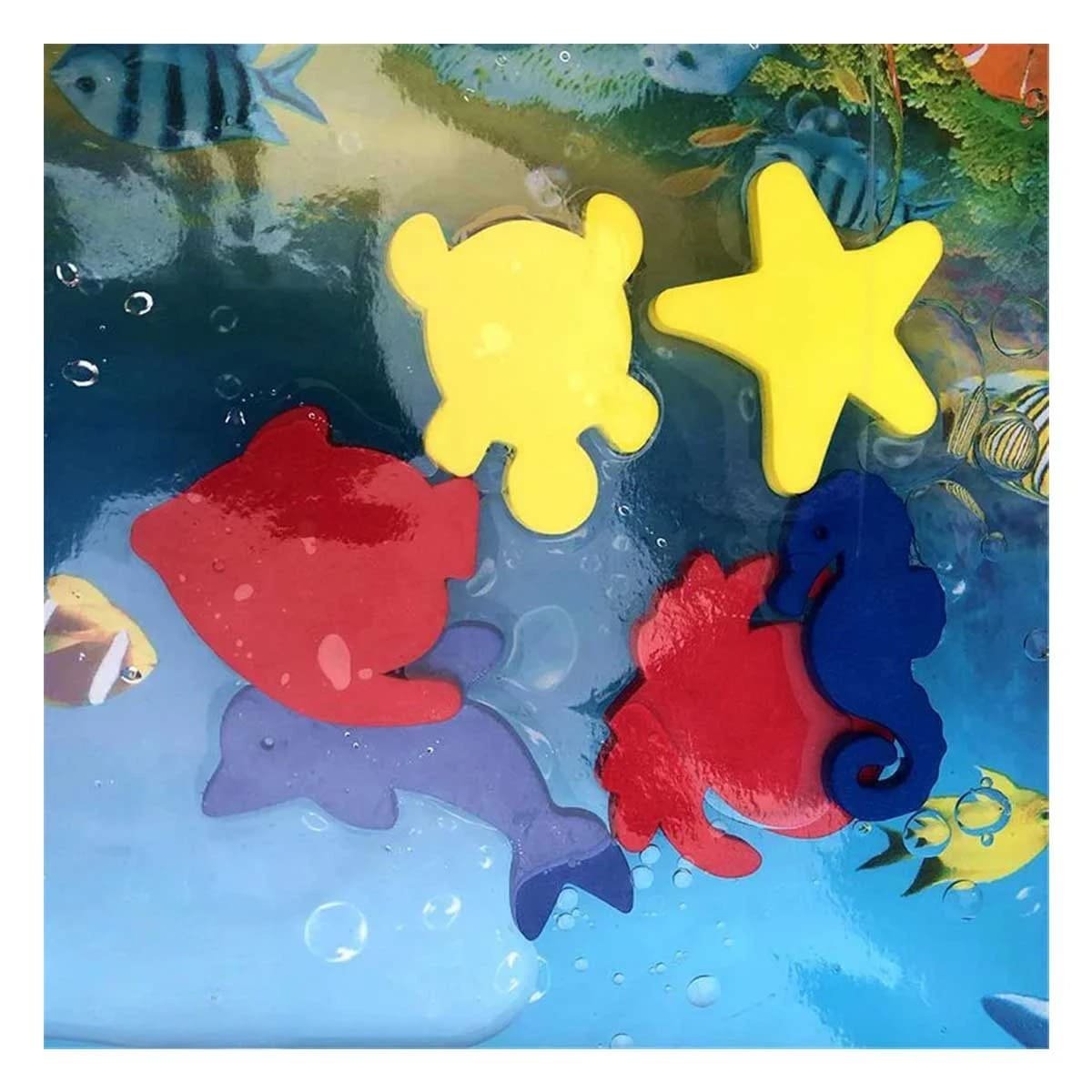 PACK6 CAMA INFLABLE AZUL PARA BEBES Y SEGURIDAD EN AGUA CON DIVERSION Y+REGALO STICKER - 5
