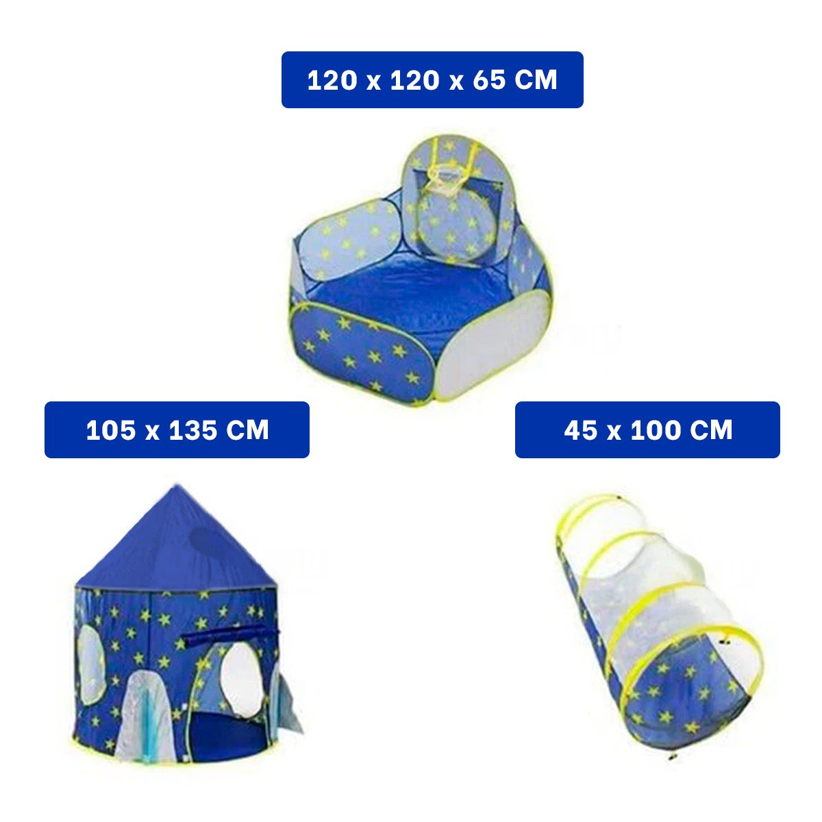 PACK2 CARPA INFANTIL DIVERSION 3 PIEZAS CON ACCESORIOS Y BASE AZUL PARA NIÑOS Y+PAPEL REGALO - 4