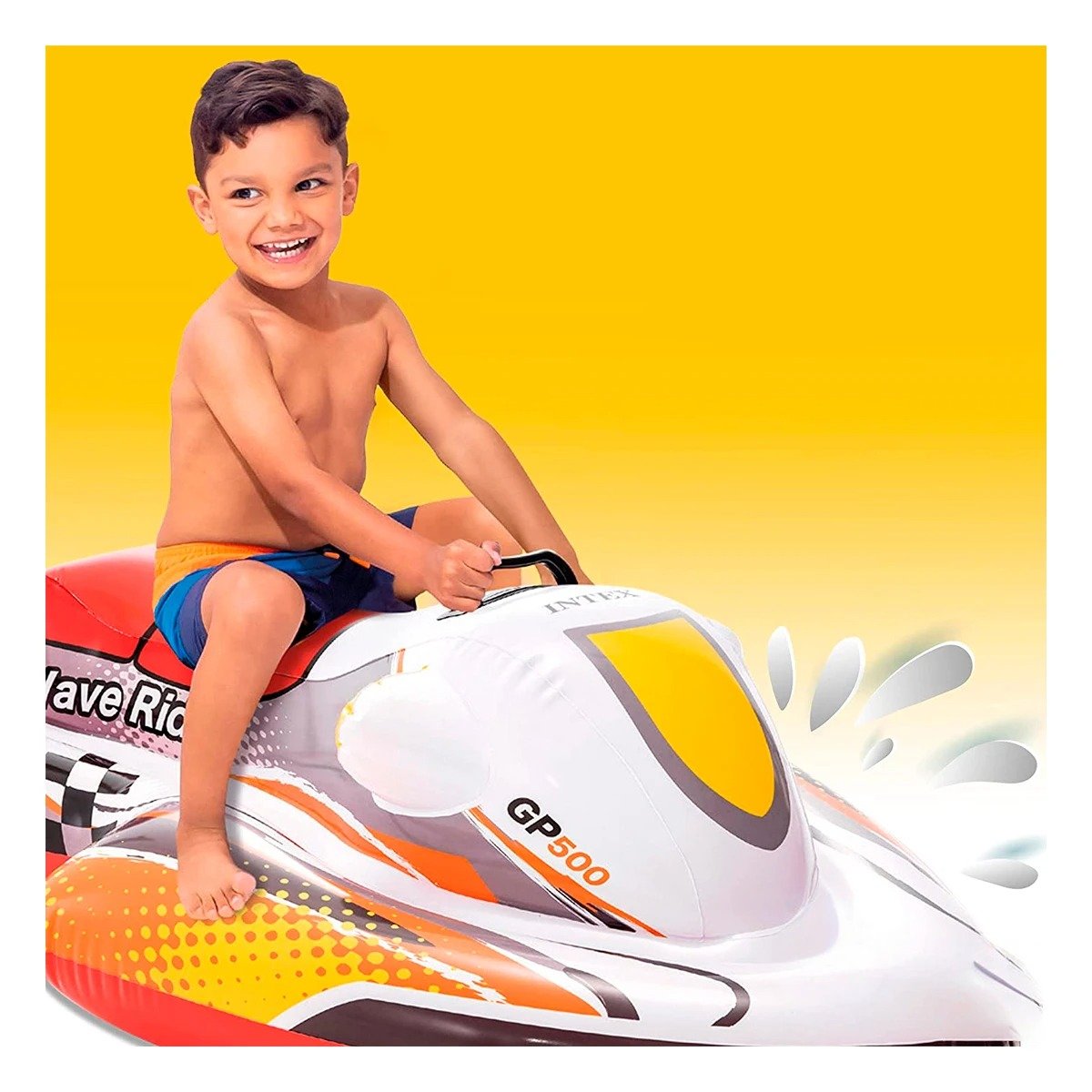 PACK6 COLCHONETA MOTO 117 X 77 CM GRANDE PARA PISCINA INFANTIL Y+REGALO STICKER - 3