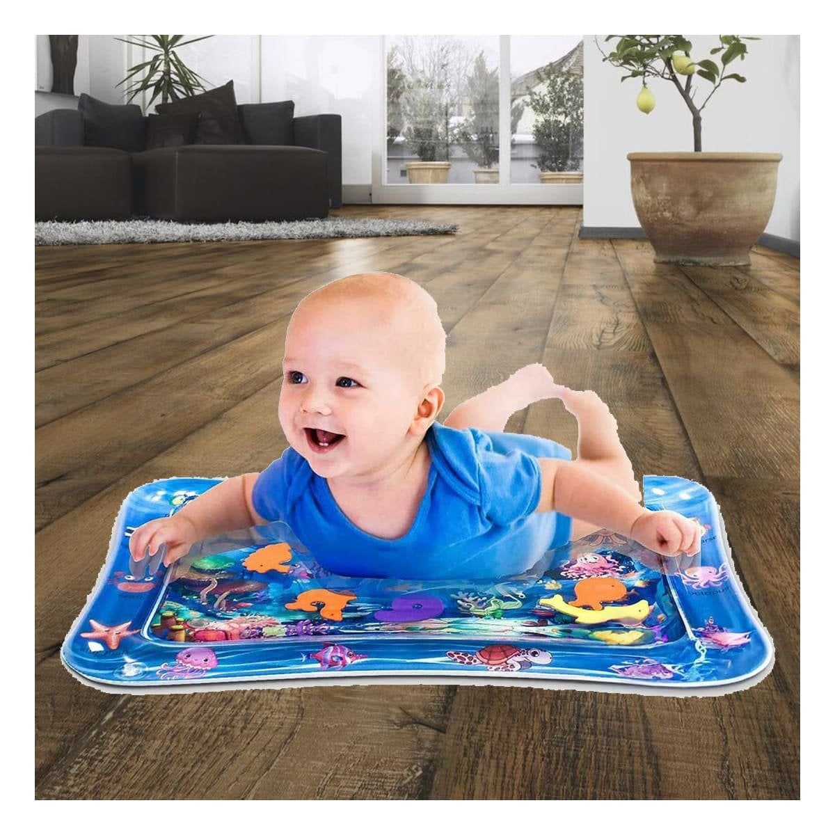 PACK2 ANILLO DE AGUA AZUL PARA BEBES Y DIVERSION ACUATICA CON SEGURIDAD - 5