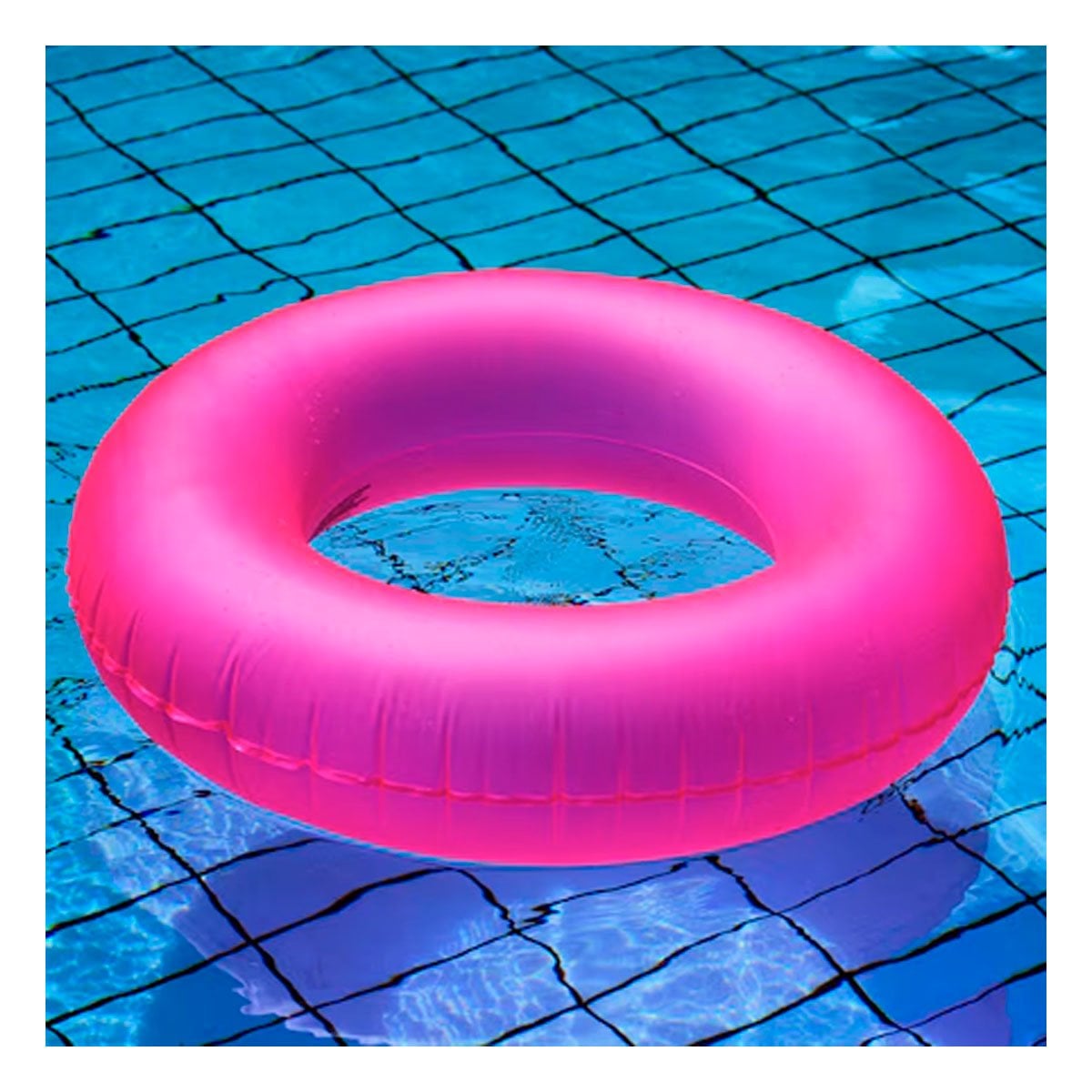 PACK2 JUGUETE FLOTANTE NEON 91 CM INFLABLE Y DIVERTIDO ROSADO NEON PARA NIÑOS Y+PAPEL REGALO - 2