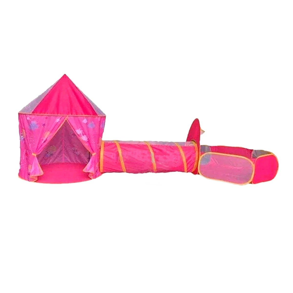 PACK2 REFUGIO PORTATIL 3 PIEZAS CON MONTAJE RAPIDO Y DIVERSION INFANTIL ROSADO Y+REGALO STICKER - 2