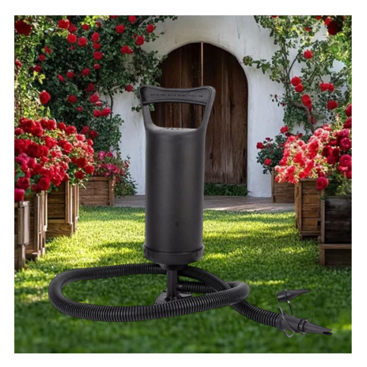 PACK12 BOMBA PORTATIL PARA FLOTADORES 14 PULGADAS CON USO EN CAMPING NEGRO Y+REGALO STICKER - 3