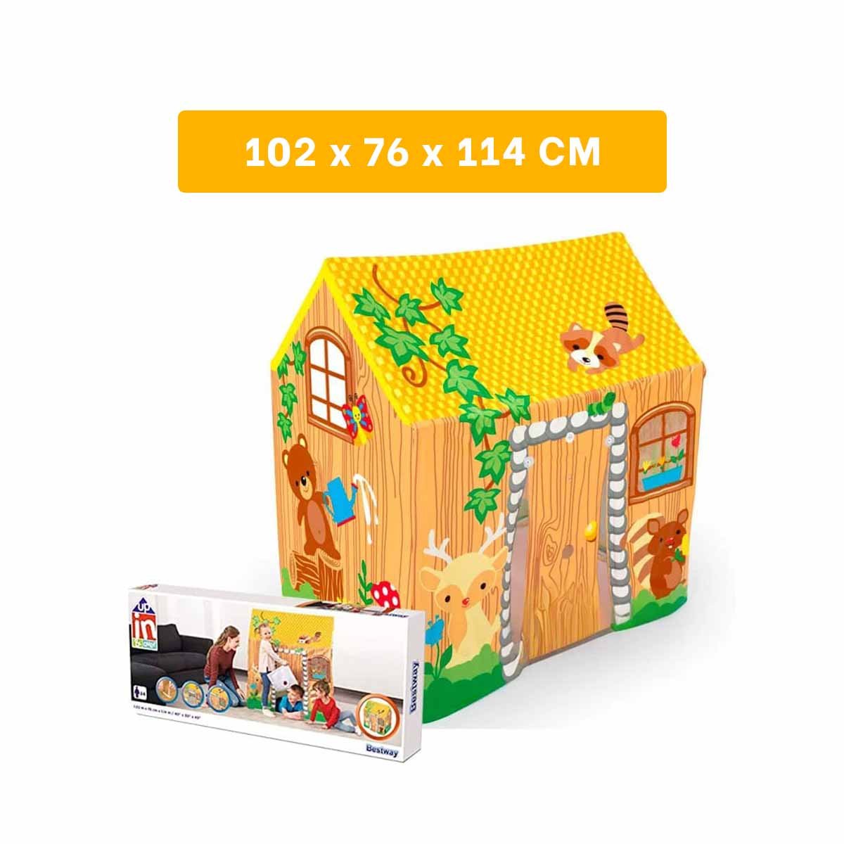 PACK2 CASA INFANTIL DE JUEGOS Y DIVERSION PARA NINOS 102 X 76 X 114CM Y+PAPEL REGALO - 4