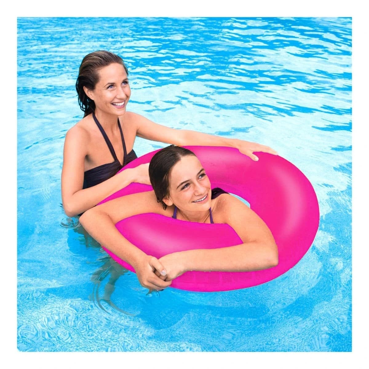 PACK2 JUGUETE INFLABLE NEON 91 CM COLORIDO Y SEGURO ROSADO NEON PARA JUEGOS EN PISCINA - 5