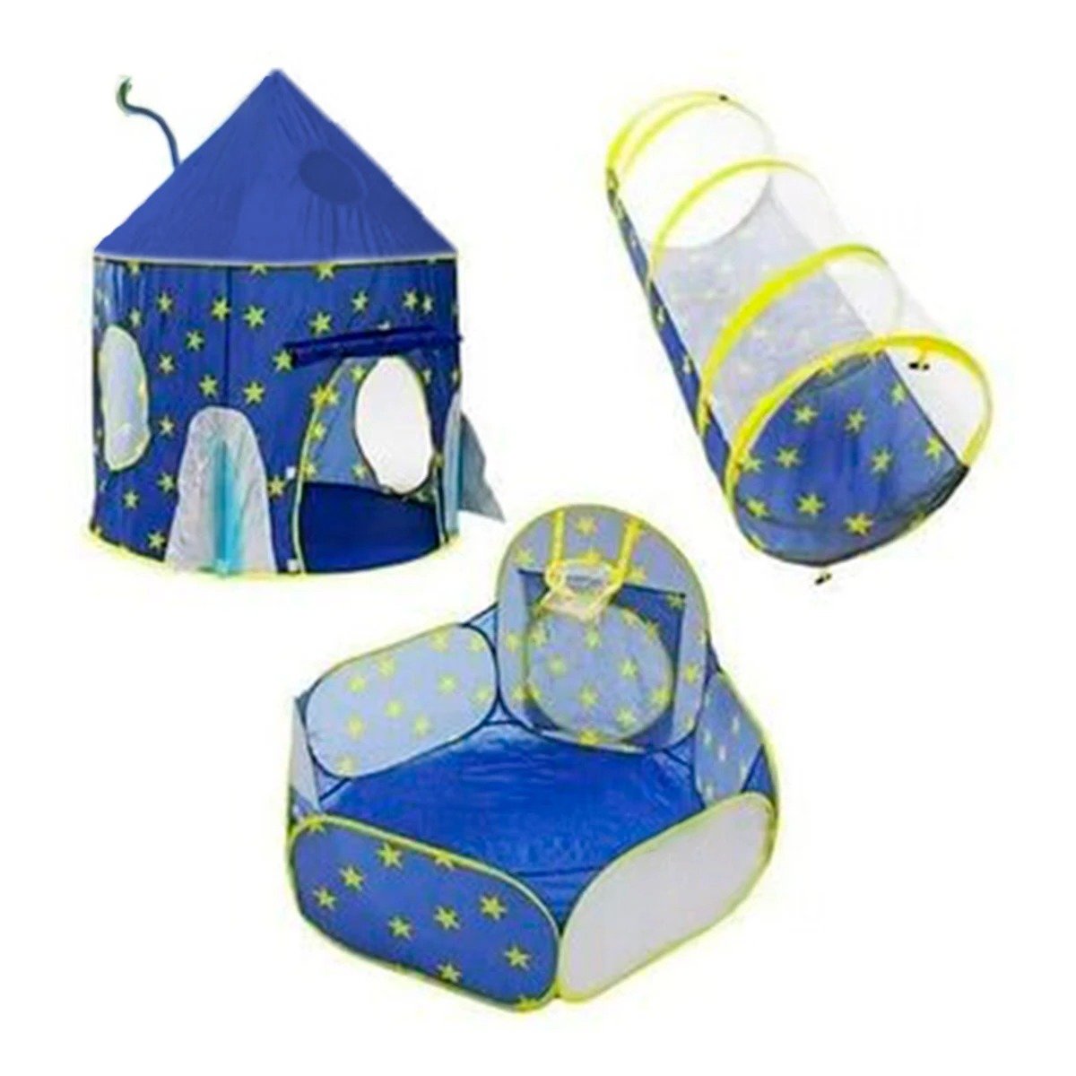 PACK2 CARPA INFANTIL PATIO 3 PIEZAS CON ACCESORIOS AZUL PARA ACTIVIDADES Y+REGALO STICKER - 2