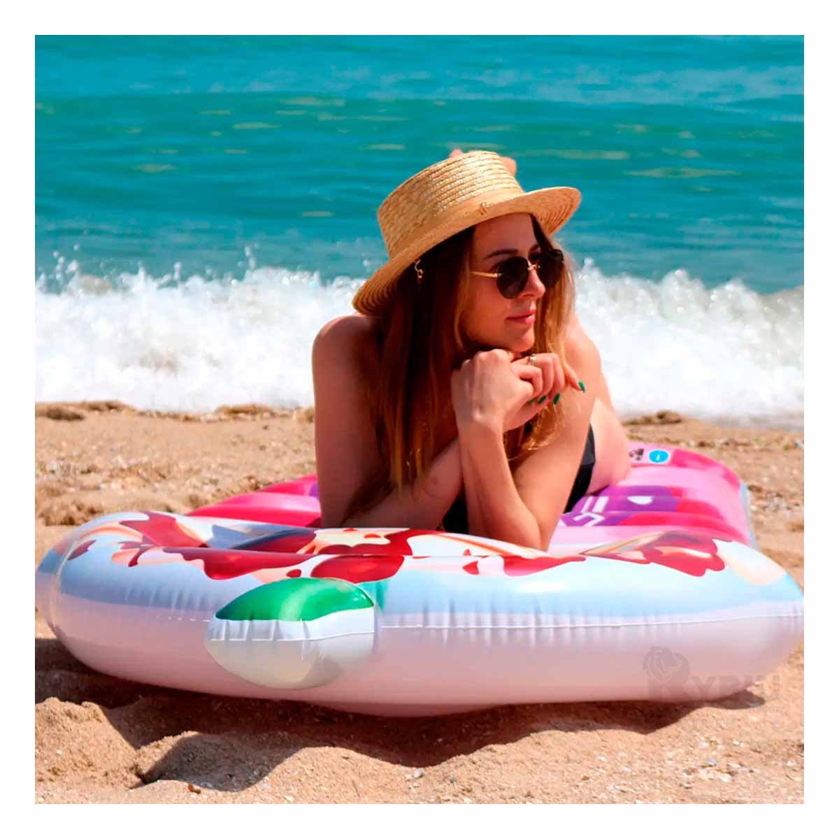 PACK4 SALVAVIDAS FLOTANTE HELADO 198 X 107 CM PARA PISCINA Y+PAPEL REGALO - 2