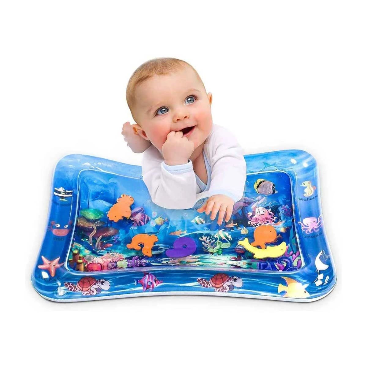 PACK12 CAMA INFLABLE AZUL PARA NIÑOS Y SEGURIDAD EN JUEGOS CON DIVERSION Y+REGALO STICKER - 2