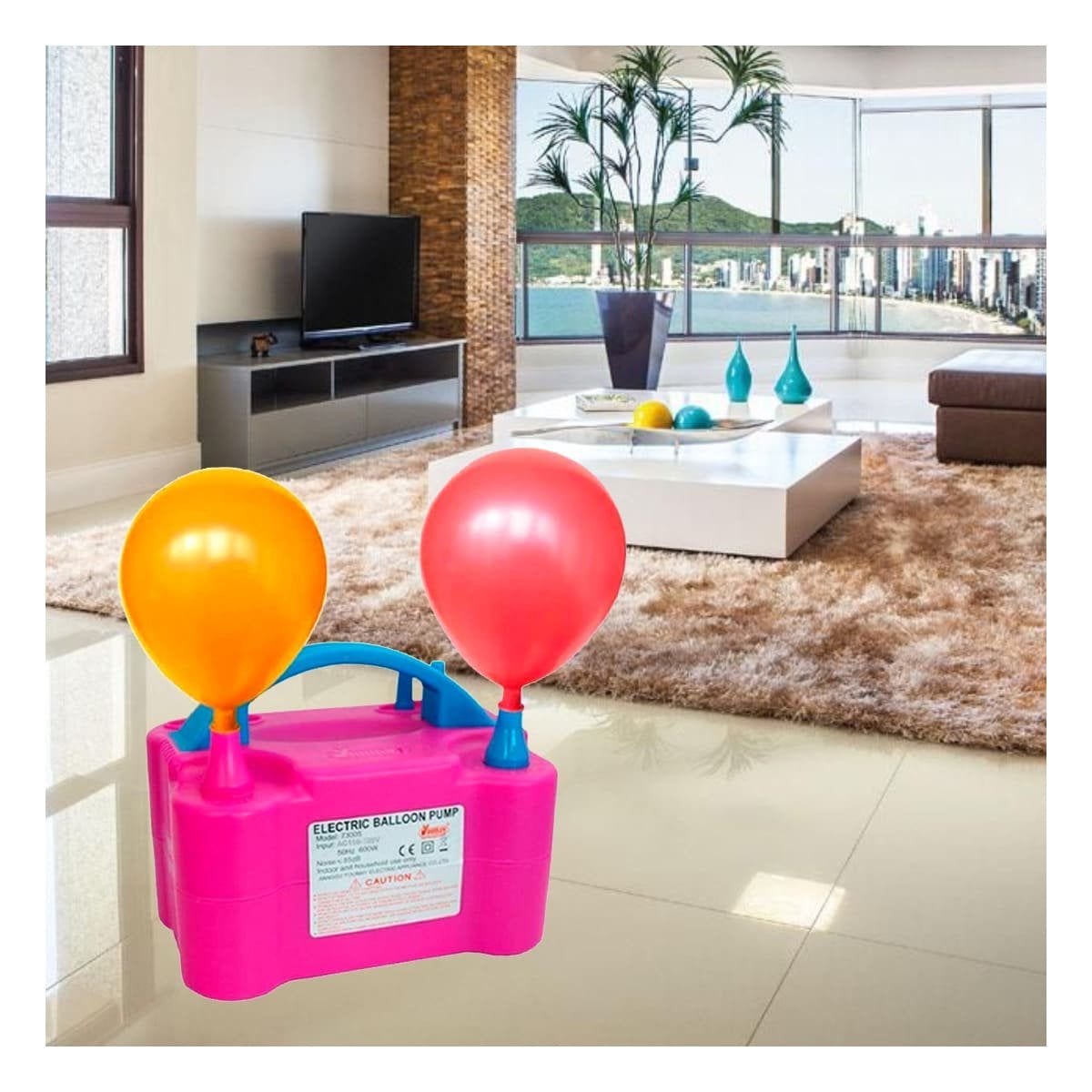 PACK6 COMPRESOR PORTATIL FUCSIA Y FACIL DE USAR CON NIÑOS Y JUEGOS Y+PAPEL REGALO - 2