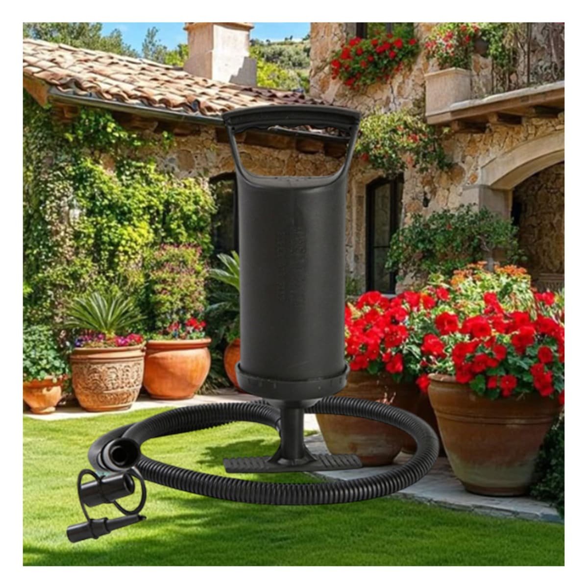 PACK2 COMPRESOR DE AIRE RESISTENTE 14 PULGADAS PARA PISCINA Y JUEGOS NEGRO Y+REGALO STICKER - 3