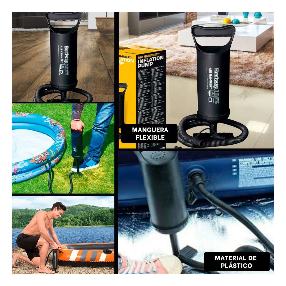 PACK6 COMPRESOR PORTATIL 30CM Y LIGERO PARA DECORACION Y JUEGOS Y+PAPEL REGALO - 3