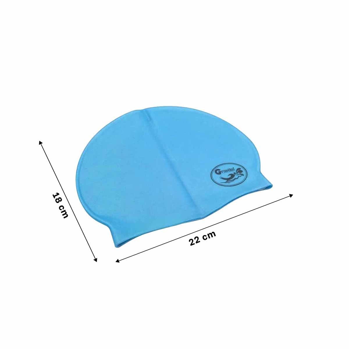 PACK4 CASCO DE NATACION CELESTE PARA ENTRENAMIENTO Y COMODIDAD Y+PAPEL REGALO - 4