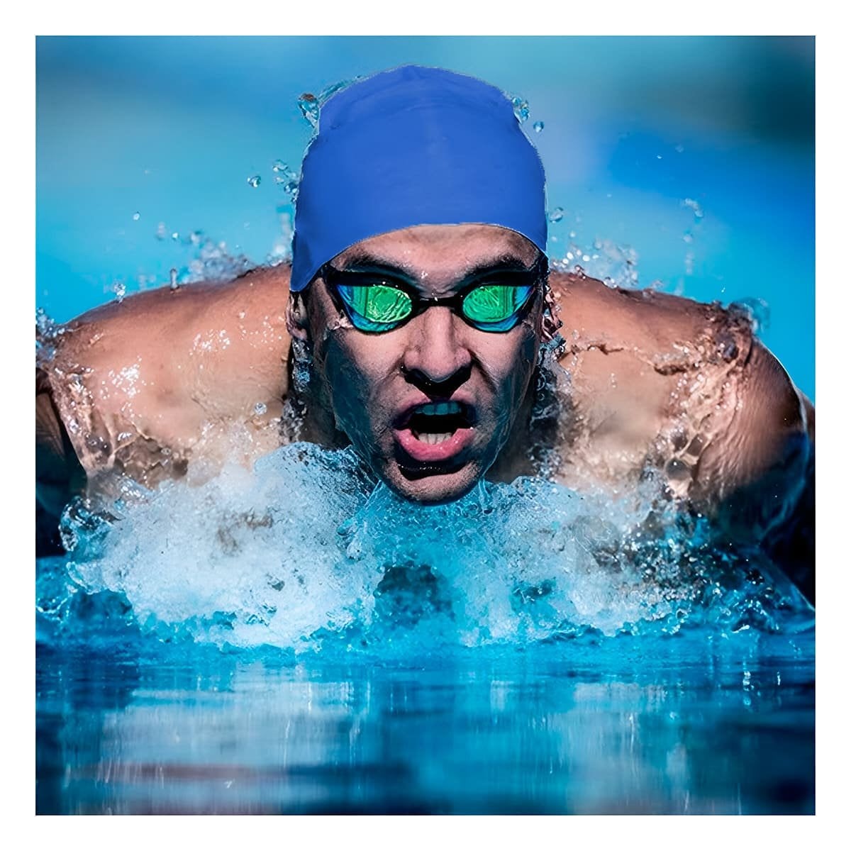 PACK4 PROTECTOR DE NATACION AZUL PARA PRACTICA EN PISCINA - 2