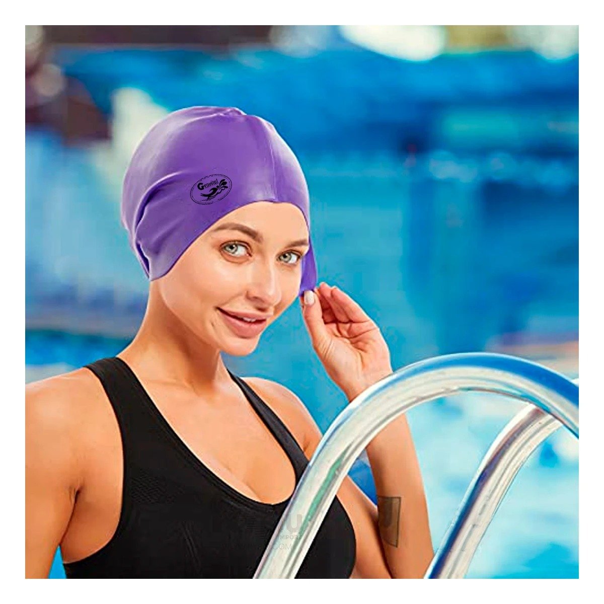 PACK6 PROTECTOR DE NATACION MORADO PARA CABELLO PROTEGIDO Y PISCINA - 2