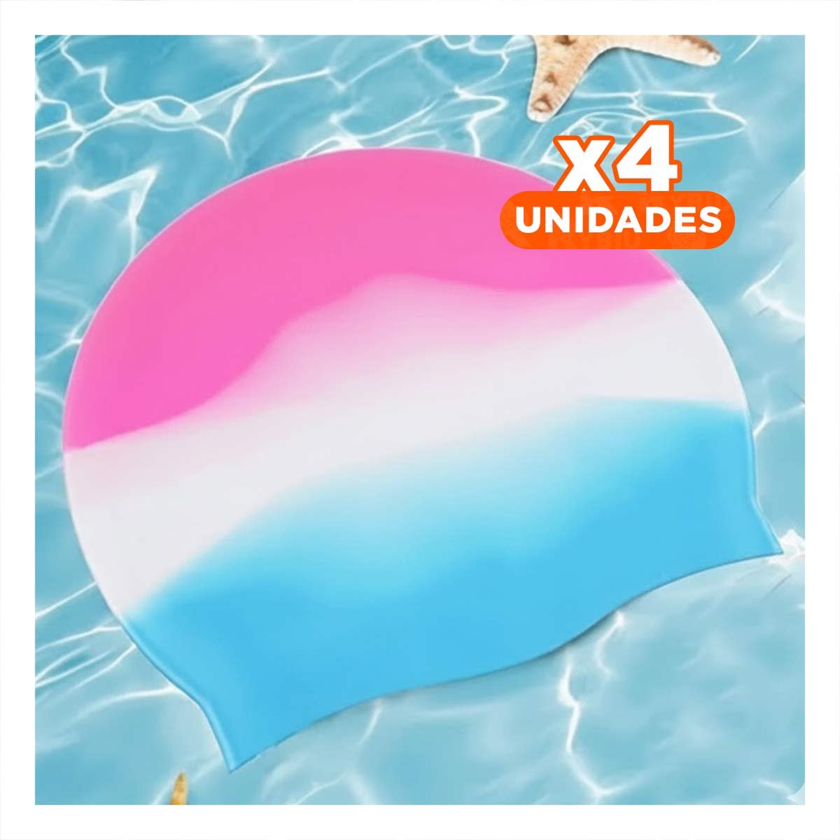 PACK4 FLEXIBILIDAD DE NATACION GRAVITAL FUCSIA BLANCO CELESTE AJUSTE - 1