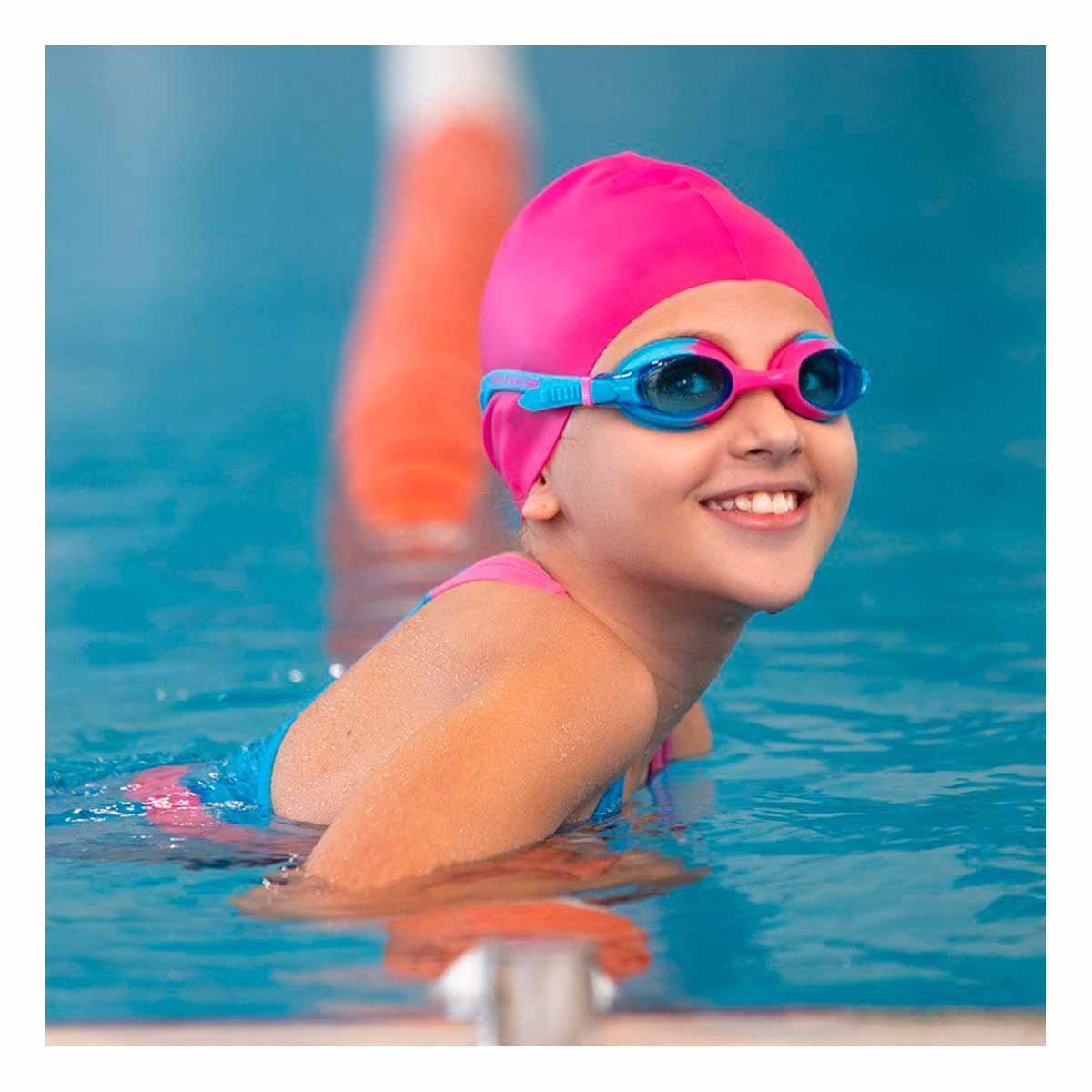 PACK2 GORRO DE NATACION ROSADO PARA NADAR Y ACTIVIDAD ACUATICA DIVERTIDA Y+REGALO STICKER - 5