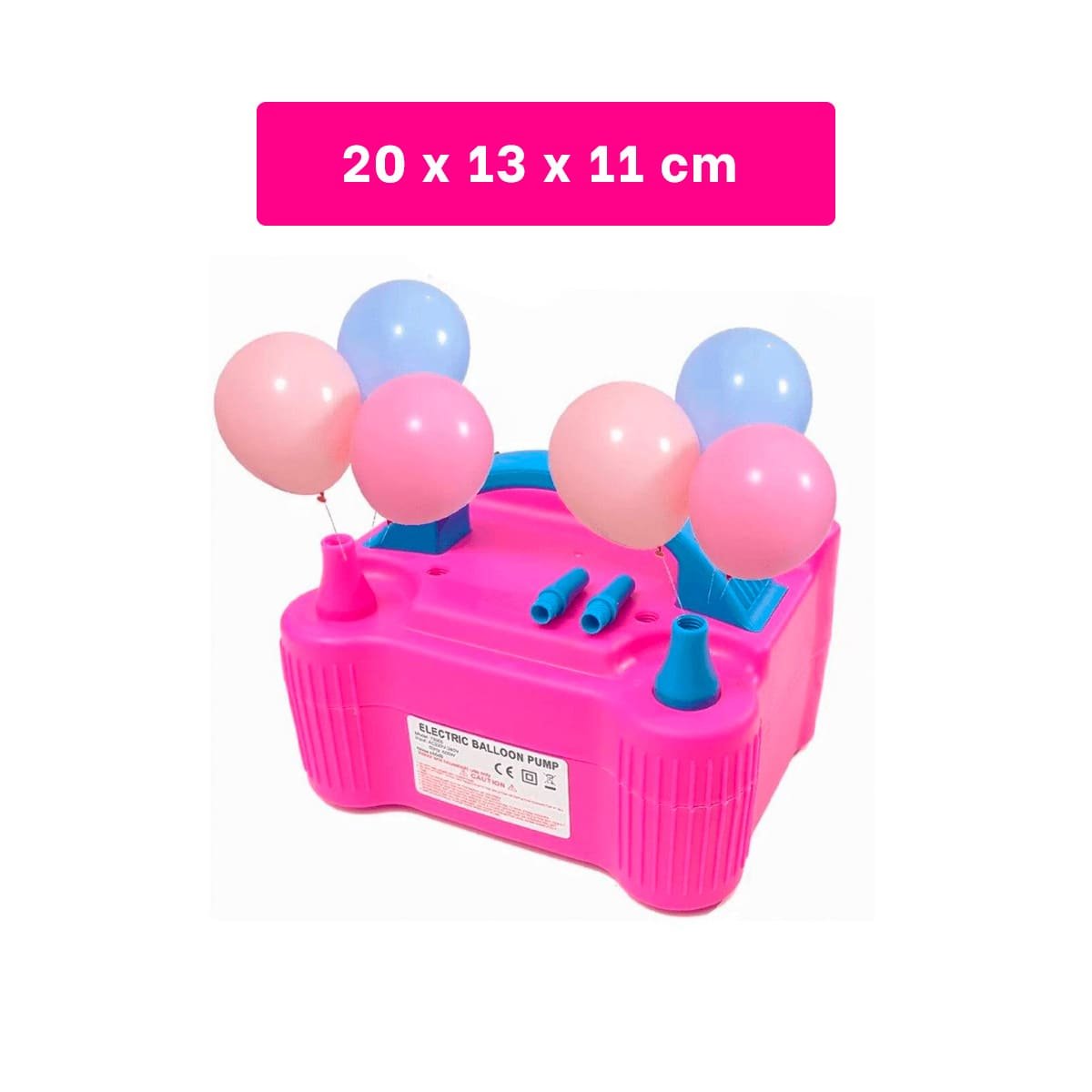 PACK2 BOMBA PORTATIL FUCSIA Y FACIL DE USAR CON NIÑOS Y FIESTA Y+REGALO STICKER - 4