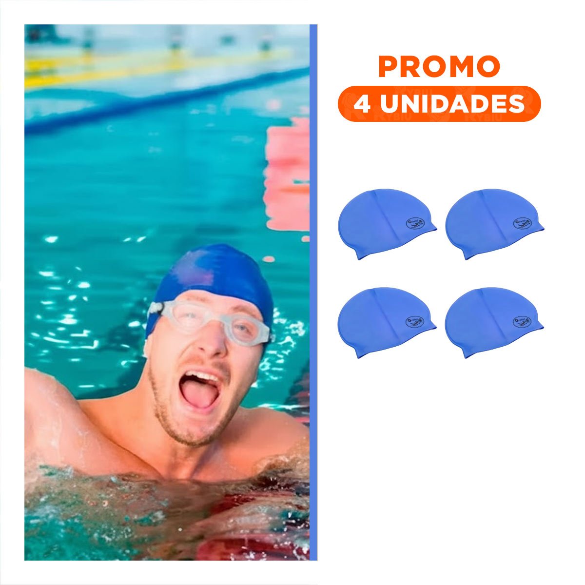 PACK4 PROTECTOR DE NATACION AZUL PARA NADAR Y DIVERTIRSE Y+REGALO STICKER - 1