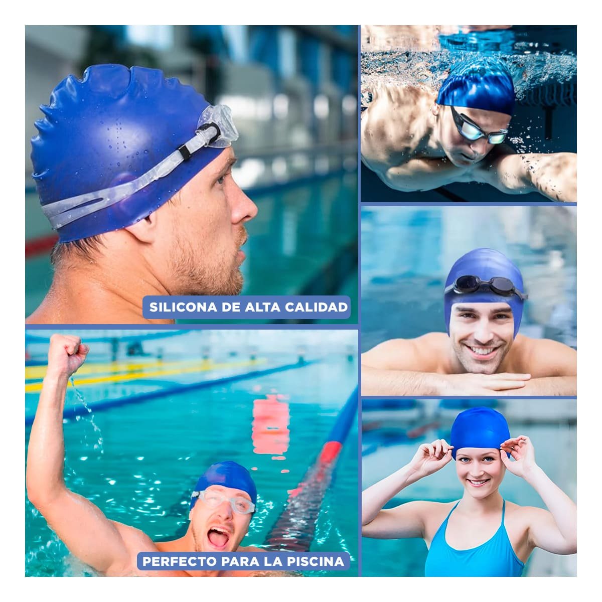 PACK4 PROTECTOR DE NATACION AZUL PARA NADAR Y DIVERTIRSE Y+REGALO STICKER - 2