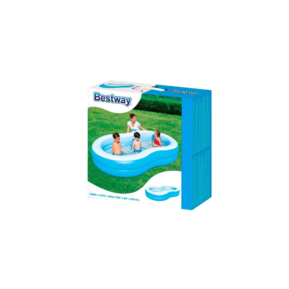 PACK2 PILETA PARA FAMILIA INFLABLE DE HOGAR Y JARDIN CON SUPERFICIE AMPLIA Y+REGALO STICKER - 2