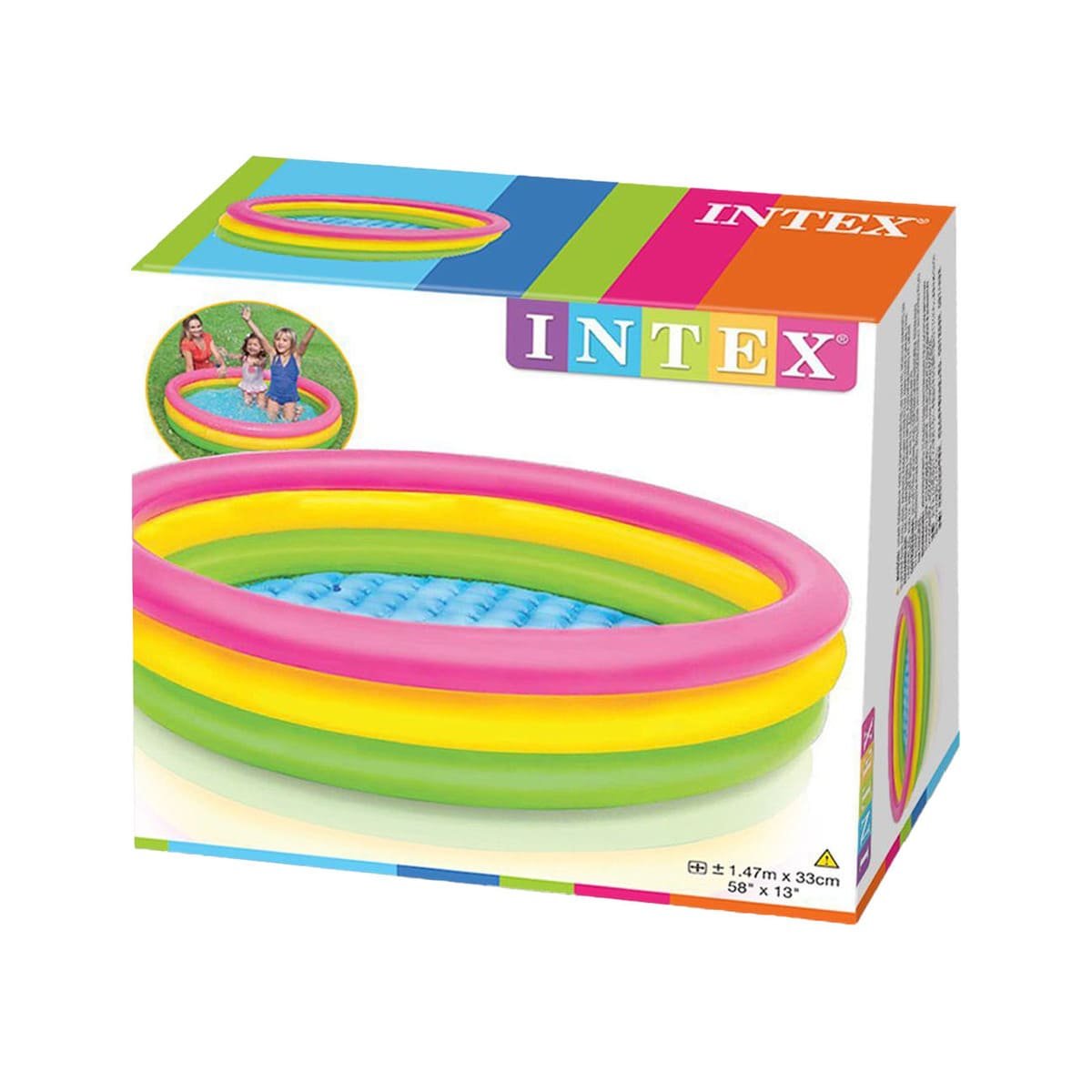PACK4 JUEGO ACUATICO ARCOIRIS INFLABLE INFANTIL 147 X 33 CM PARA PATIO Y+PAPEL REGALO - 3