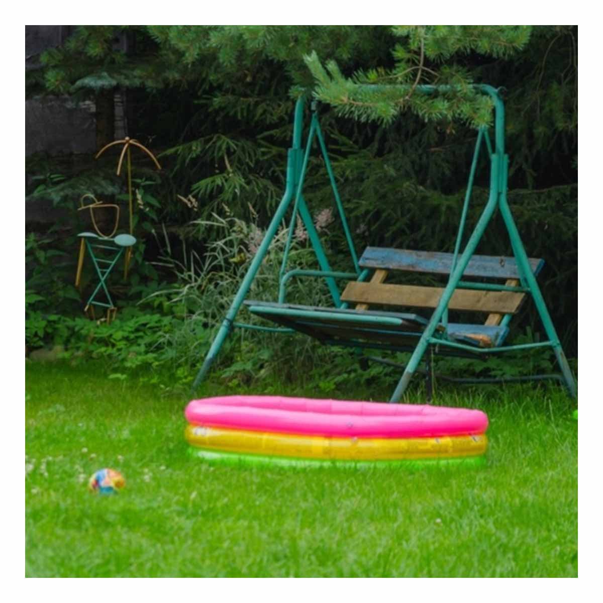 PACK2 AREA DE JUEGOS ARCOIRIS INFLABLE INFANTIL 114 X 25 CM PARA HOGAR - 5
