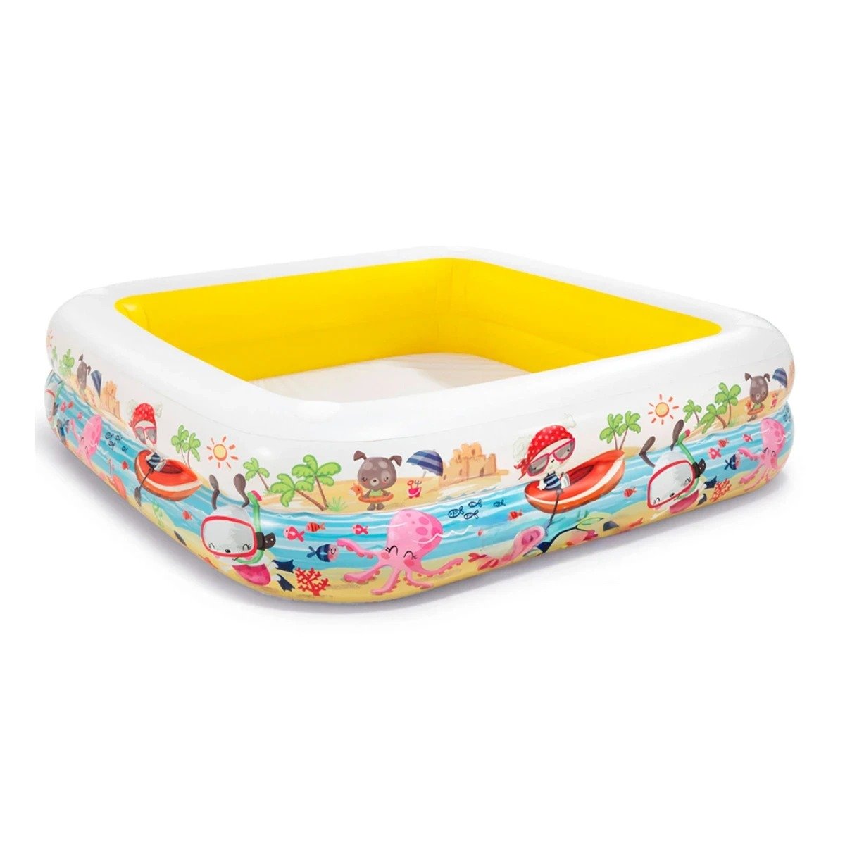 PACK2 SOLUCION ACUATICA INFLABLE CON TOLDO DESMONTABLE PARA JARDIN HOGAR Y+REGALO STICKER - 2