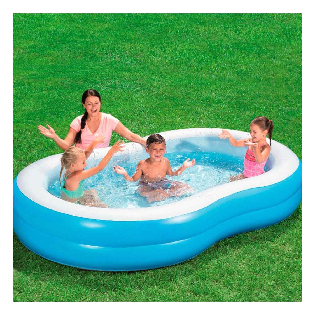 PACK2 PISCINA PARA FAMILIA INFLABLE DE HOGAR Y JARDIN CON ESPACIO AMPLIO Y COMODIDAD - 2