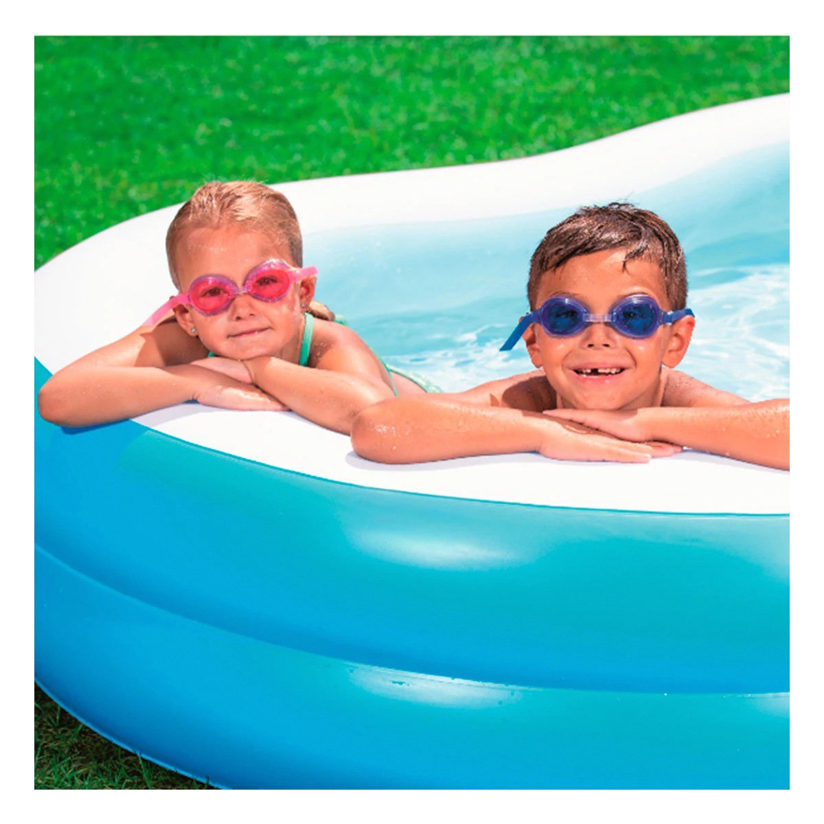 PACK2 PISCINA PARA FAMILIA INFLABLE DE HOGAR Y JARDIN CON ESPACIO AMPLIO Y COMODIDAD - 3