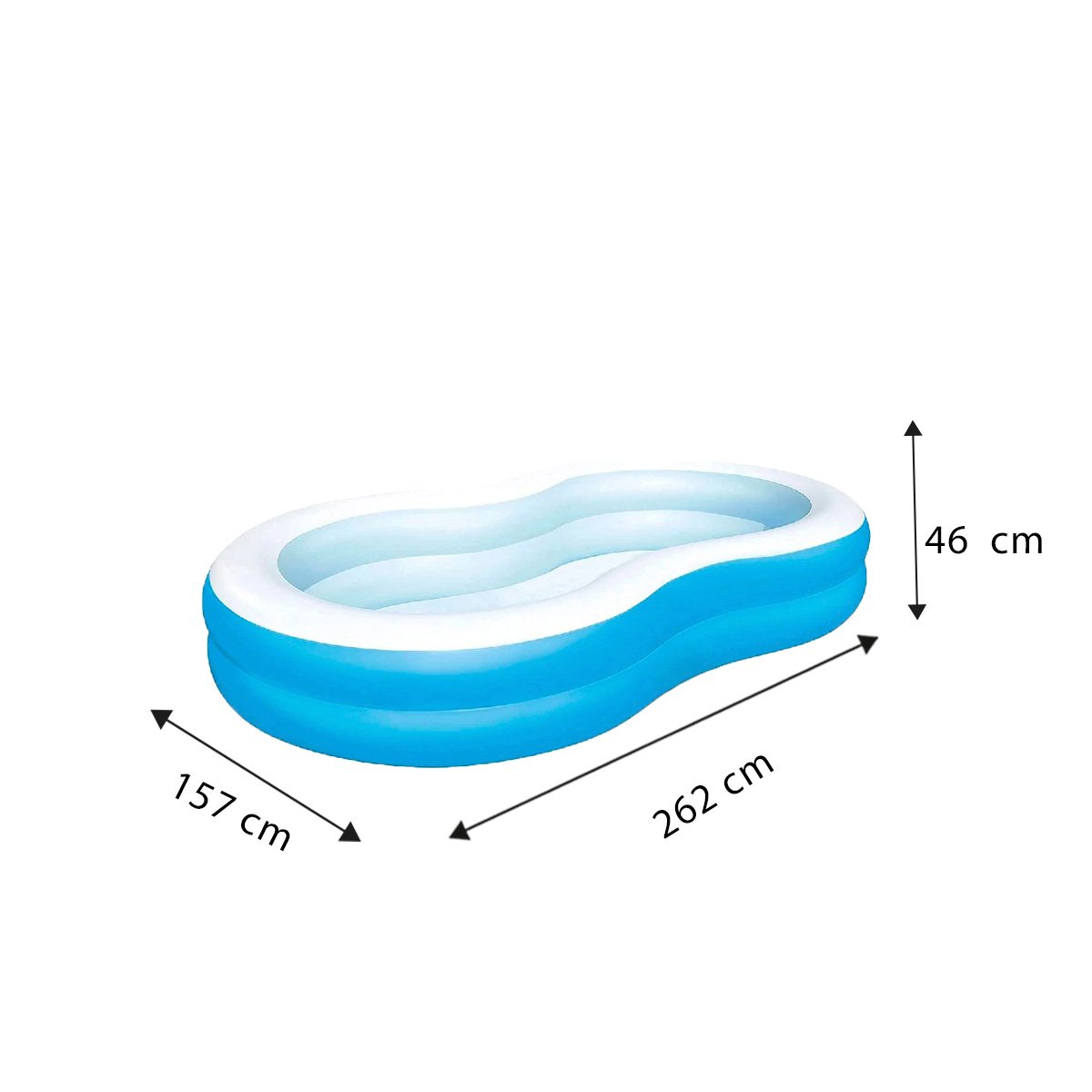 PACK2 PISCINA PARA FAMILIA INFLABLE DE HOGAR Y JARDIN CON ESPACIO AMPLIO Y COMODIDAD - 4