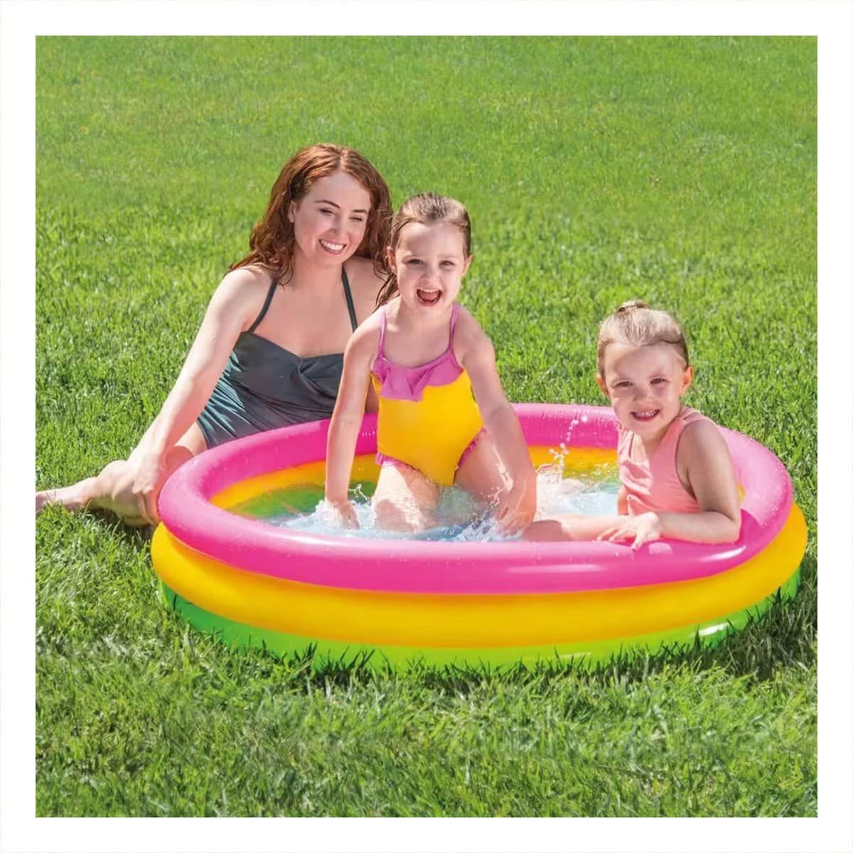 PACK2 AREA DE JUEGOS ARCOIRIS INFLABLE INFANTIL 147 X 33 CM PARA HOGAR - 5