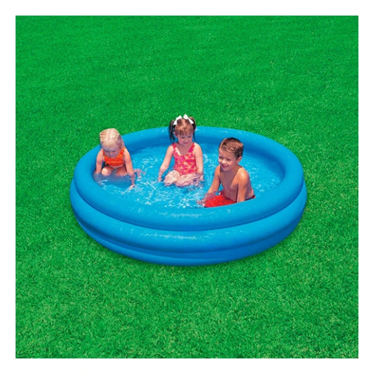 PACK6 AREA DE AGUA AZUL CRISTAL 147 X 33 CM PARA JUEGOS EN CASA Y PATIO FAMILIAR - 2
