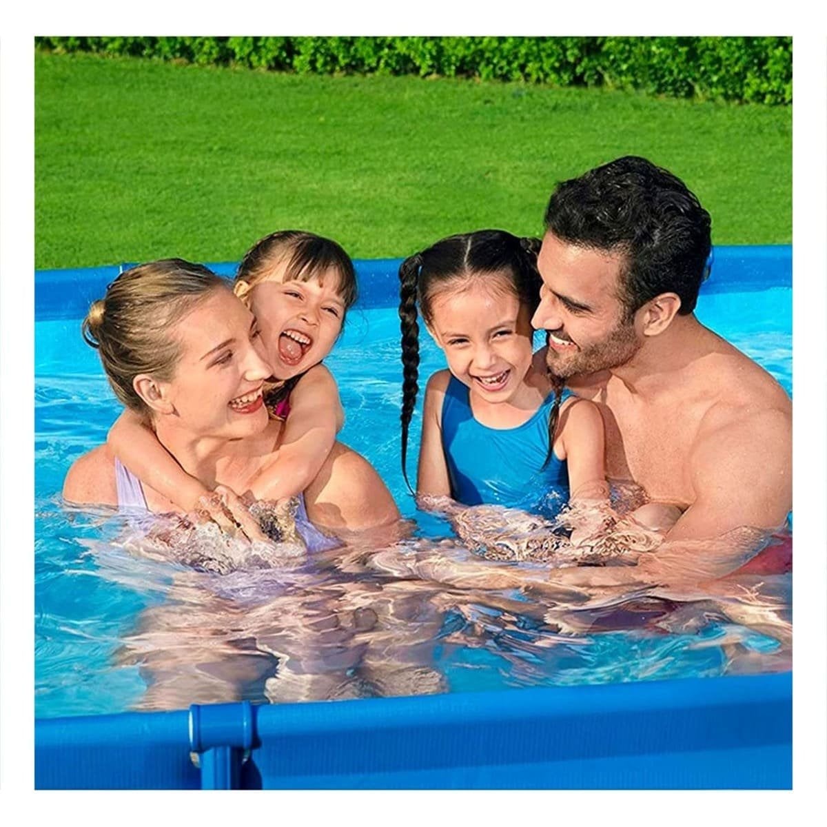 PACK2 TANQUE RECREATIVO RECTANGULAR PARANTE RESISTENTE 300X200X75CM HOGAR Y+REGALO STICKER - 3