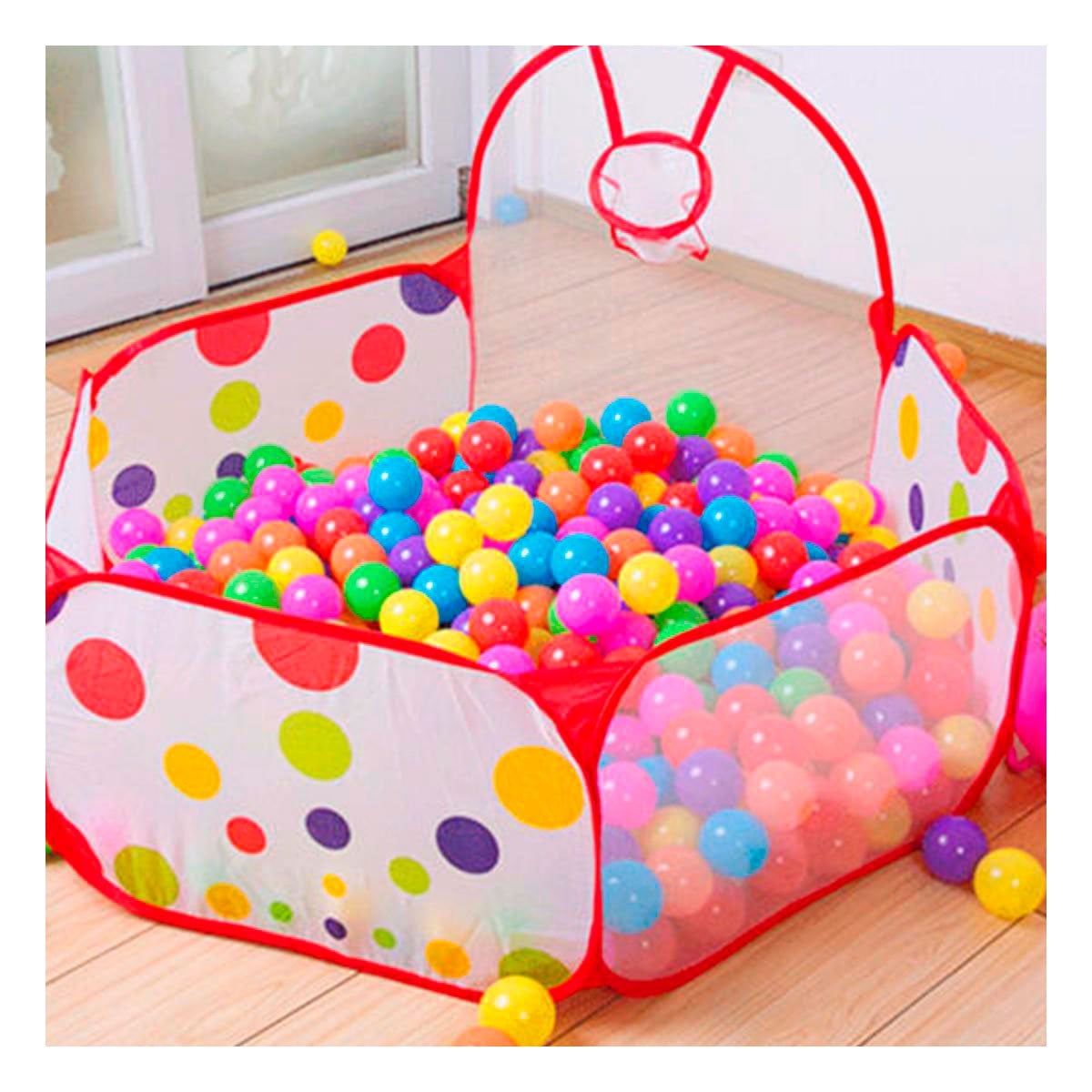 PACK6 PARQUE INFANTIL DE PELOTAS PARA CASA Y HOGAR CON ESTILO FESTIVO Y+PAPEL REGALO - 2
