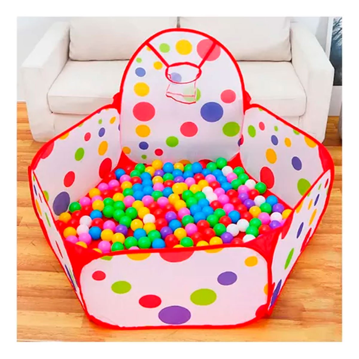 PACK6 PARQUE INFANTIL DE PELOTAS PARA CASA Y HOGAR CON ESTILO FESTIVO Y+PAPEL REGALO - 5