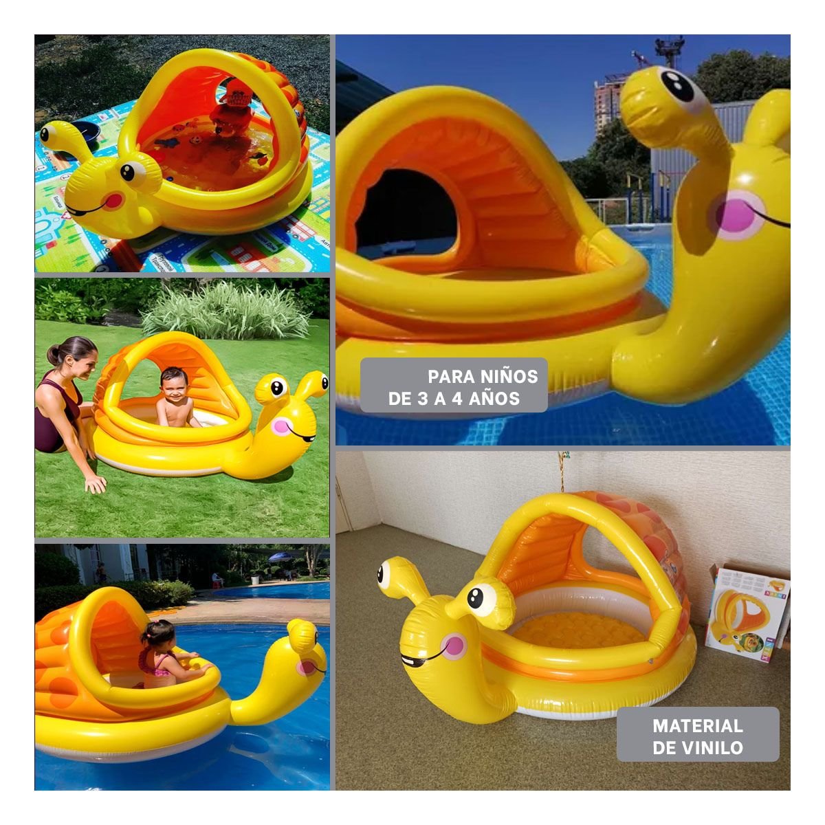 PACK2 CENTRO DE AGUA CARACOL 145 X 102 X 74 CM COLORIDO PARA USO EN JARDIN Y+PAPEL REGALO - 3