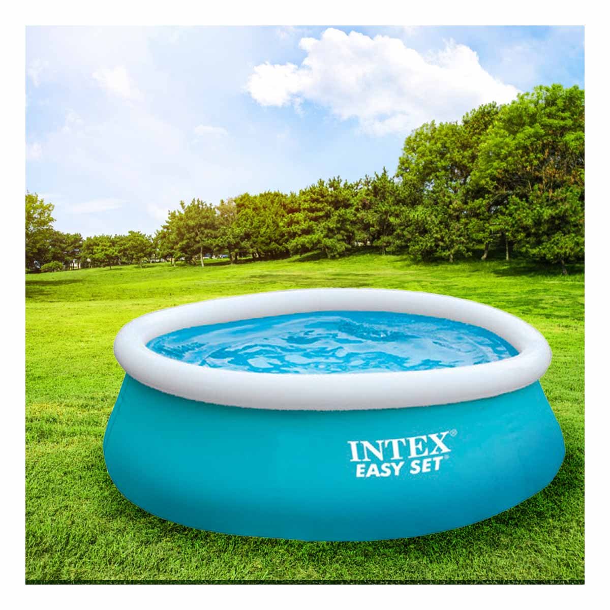 PACK2 CONCEPTO INFLABLE REDONDO CON BORDE COMODO PARA CASA Y DIVERSION - 5