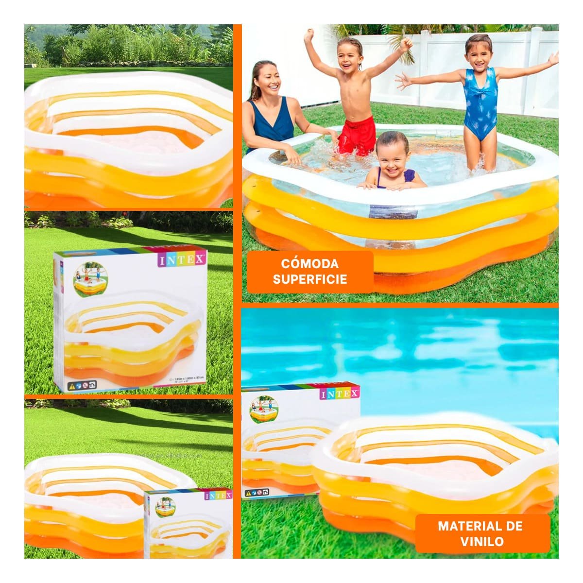PACK2 AMBIENTE HEXAGONAL PARA CASA Y JARDIN CON ESPACIO CONFORTABLE Y ESTABLE Y+PAPEL REGALO - 3