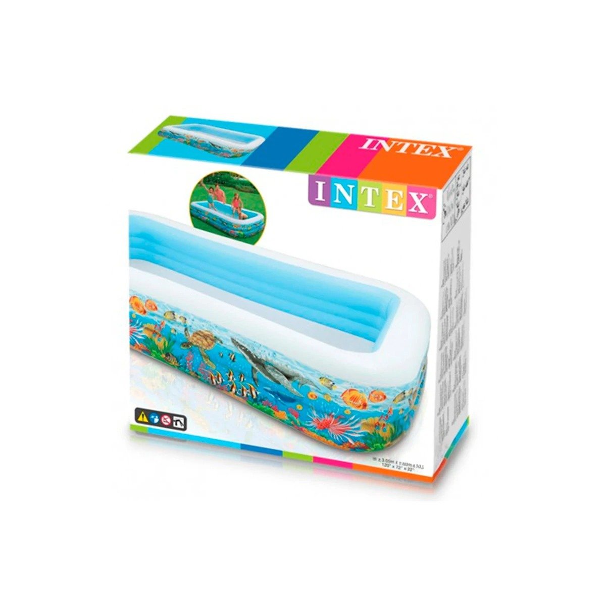 PACK2 PISCINA TROPICAL PARA CASA CON ZONA DE AGUA Y ACTIVIDADES DE DESCANSO Y+REGALO STICKER - 2