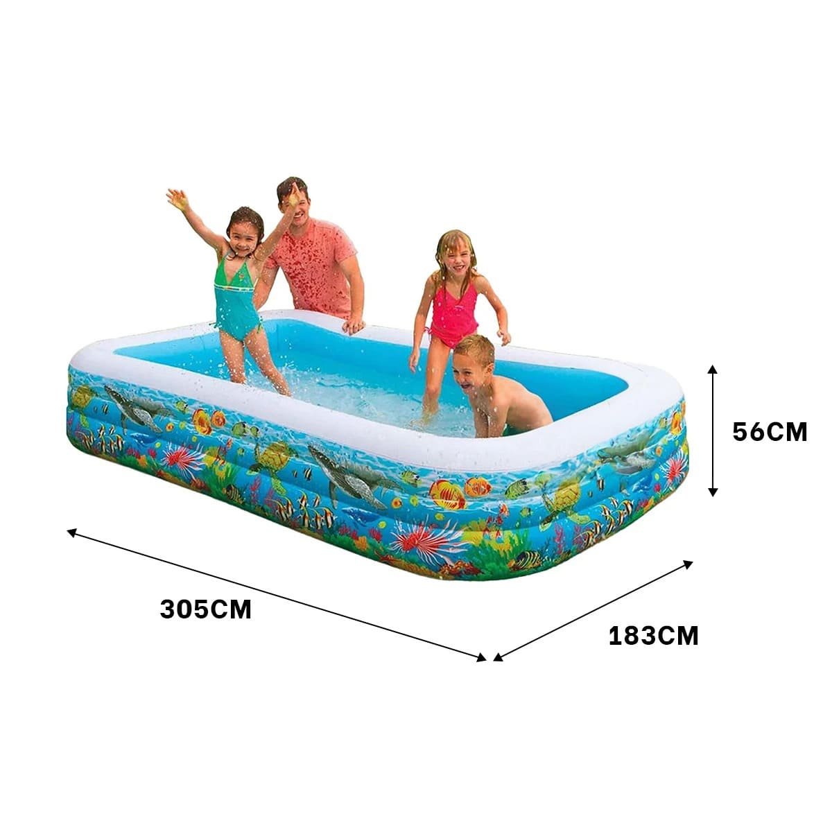 PACK2 PISCINA TROPICAL PARA CASA CON ZONA DE AGUA Y ACTIVIDADES DE DESCANSO Y+REGALO STICKER - 4