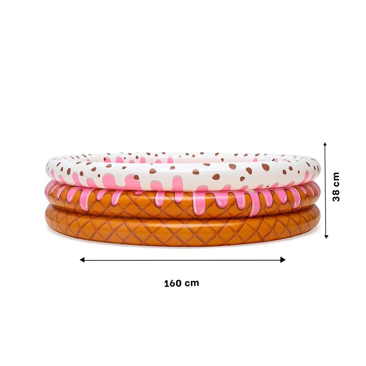 PACK2 INFLABLE DECORATIVO CON IMAGEN HELADO PARA PATIO Y JARDIN DEL HOGAR Y+PAPEL REGALO - 4