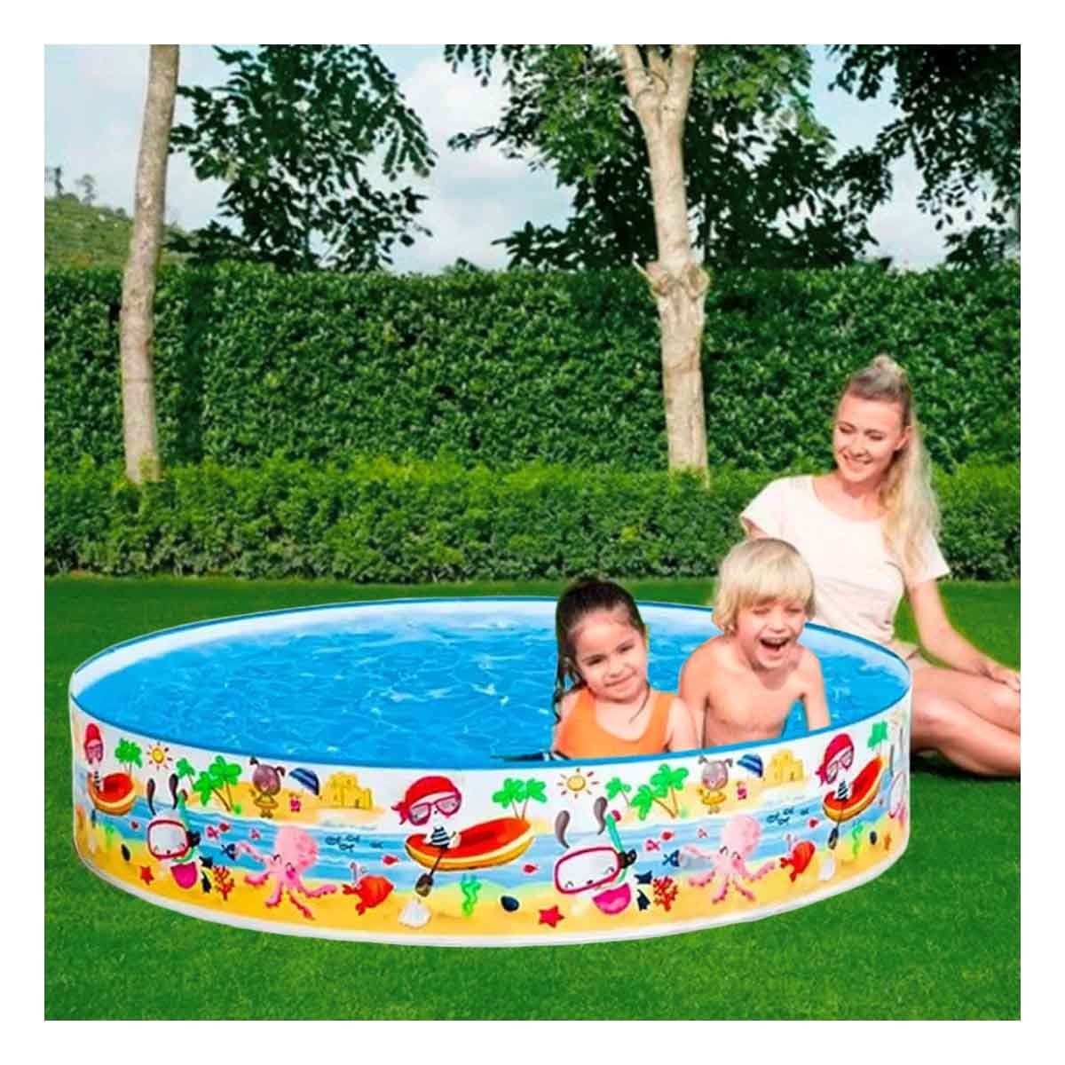 PACK2 ESTANQUE FAMILIAR OCEANO PARA RECREACION EN HOGAR Y TERRAZA - 3