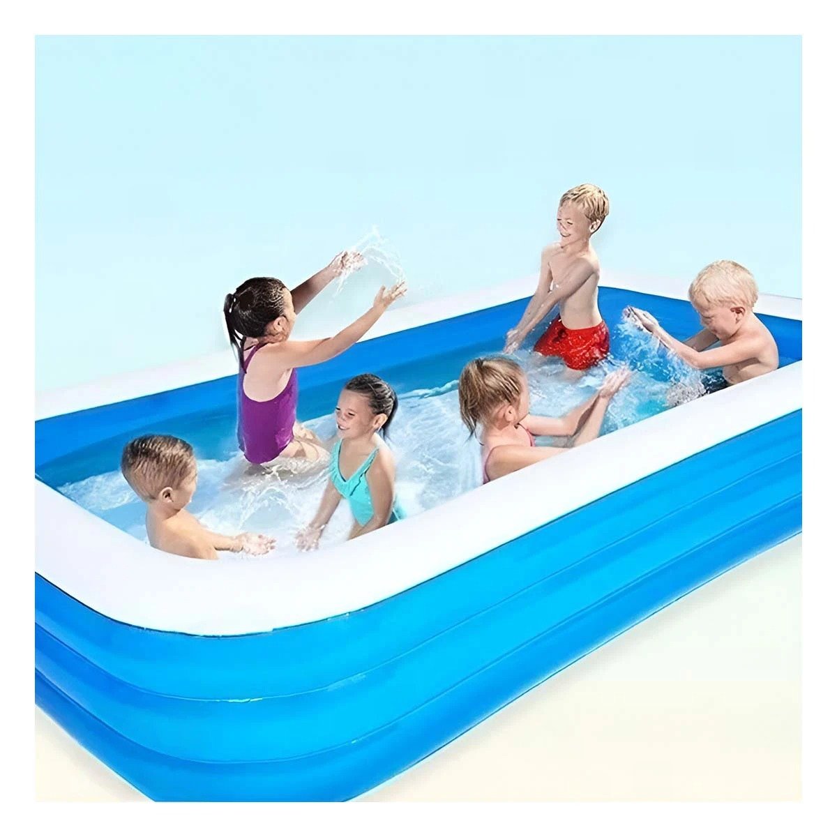 PACK2 ESTRUCTURA ACUATICA INFLABLE FAMILIAR PARA JARDIN Y HOGAR CON DISENO ESTABLE - 2