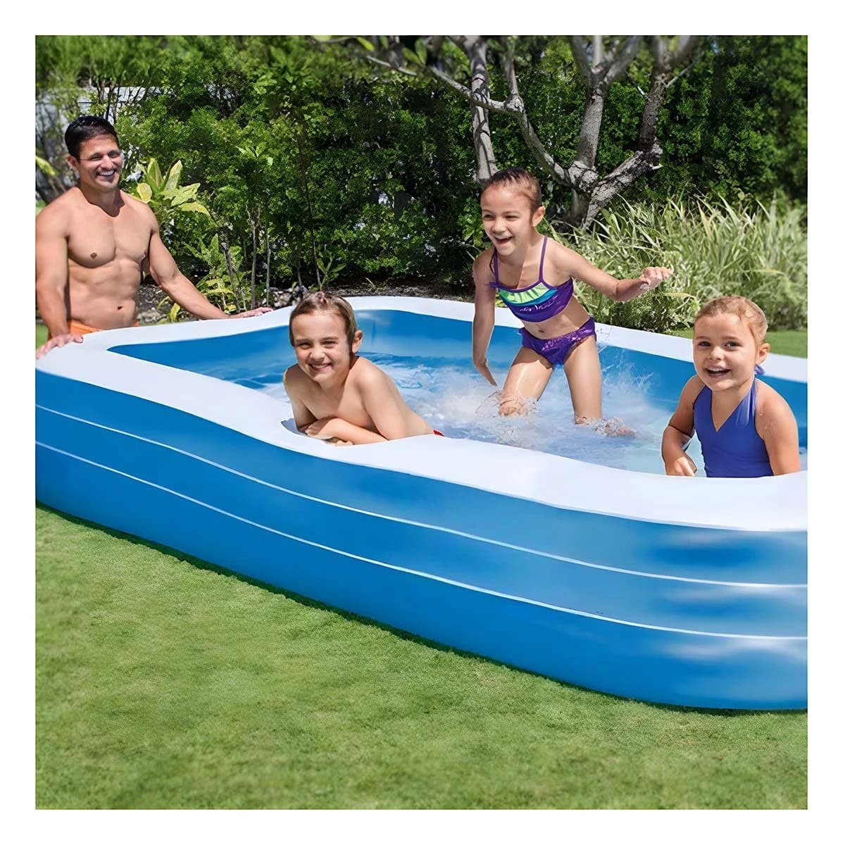 PACK2 ESTRUCTURA ACUATICA INFLABLE FAMILIAR PARA JARDIN Y HOGAR CON DISENO ESTABLE - 3