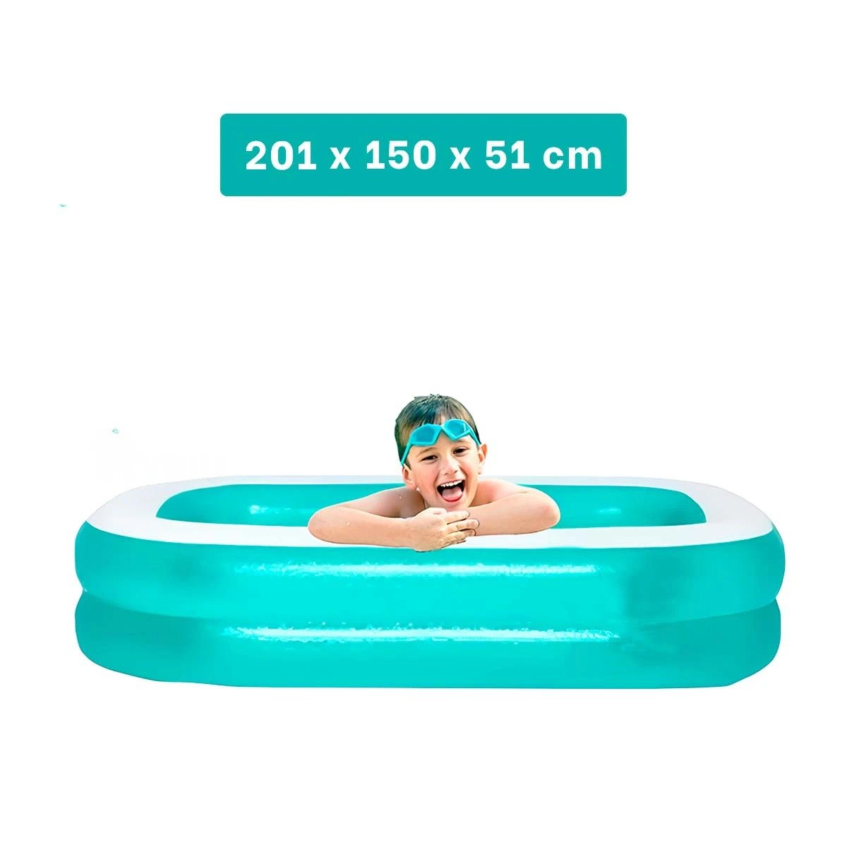 PACK2 SUPERFICIE INFLABLE PARA AGUA EN CASA CON BORDES SUAVES Y RESISTENTES Y+PAPEL REGALO - 4