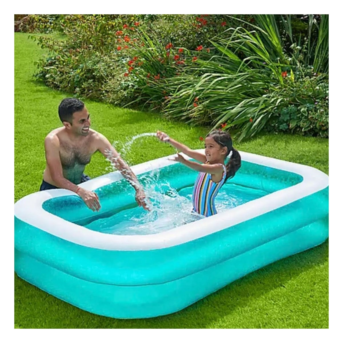 PACK2 SUPERFICIE INFLABLE PARA AGUA EN CASA CON BORDES SUAVES Y RESISTENTES Y+PAPEL REGALO - 5