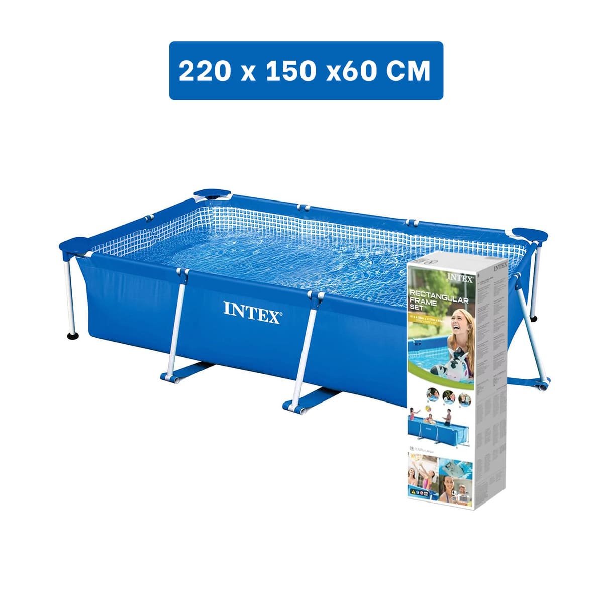 PACK2 TANQUE RECREATIVO RECTANGULAR PARANTE AMPLIO 220X150X60 CM EXTERIOR Y+PAPEL REGALO - 4
