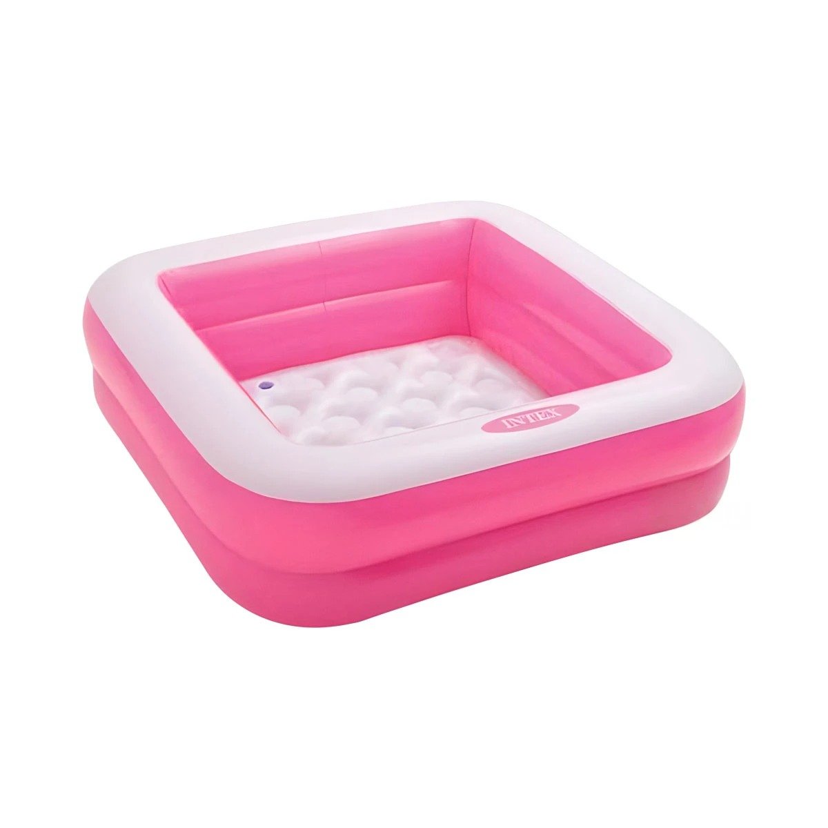 PACK2 CHAPOTEADERO INFLABLE ACOLCHADO 85X85X23CM ROSADO PARA JUEGOS EN CASA Y+REGALO STICKER - 2