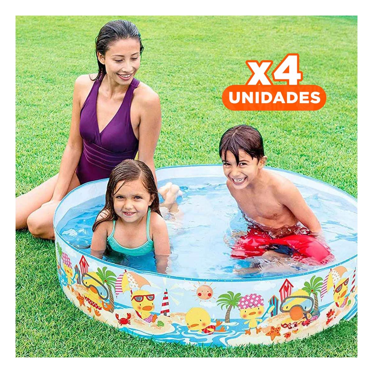 PACK4 UNIDAD INFLABLE PARA HOGAR Y PATIO CON APARIENCIA TROPICAL PARA RELAJO - 1